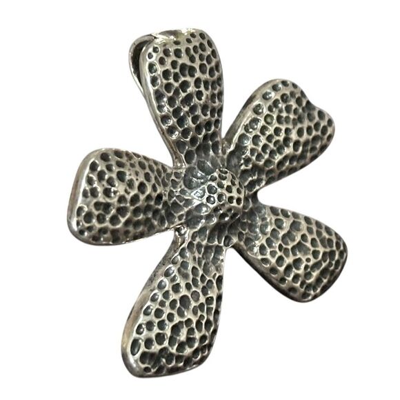 Silpada S1101 Sterling 925 Silver Large Daisy Flower Pendant - Picture 7 of 8